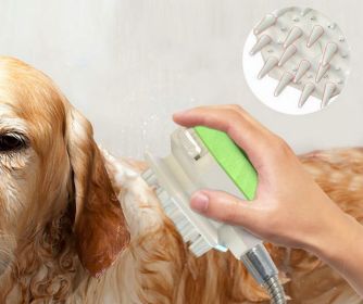 Dog Pet Shower Sprayer Scrubber, 3 Gear in One Pet Bathing & Massaging, Compatible to All Standard Water Tube Dog Pet Shower Sprayer Scrubber, 3 Gear in One Pet Bathing & Massaging, Compatible to All Standard Water Tube
